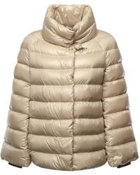 Fay - High-Neck Quilted Jacket - Lyst