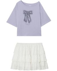 B+ AB - Bow-Print Tiered Set - Lyst