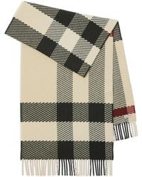 Burberry - Check-Pattern Wool Scarf - Lyst