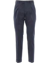 PT Torino - Pleat-Detailing Turn-Up Trousers - Lyst
