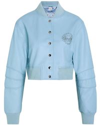 AN-Y1 - Queen Cropped Bomber Jacket - Lyst