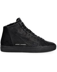 Crime London - High-Top Side-Zip Sneakers - Lyst