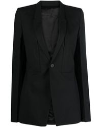 Rick Owens - Notched-lapel Single-breasted Blazer - Lyst