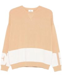 Elisabetta Franchi - Colour-Block Crew-Neck Sweater - Lyst