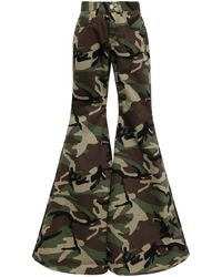 Vetements - Camouflage-Print Flared Trousers - Lyst