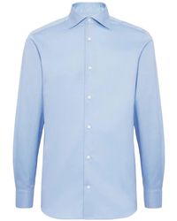 BOGGI - Twill Windsor-Collar Shirt - Lyst