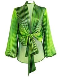Silvia Tcherassi - Honey Tie-Fastening Striped Blouse - Lyst