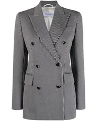 Max Mara - Peak-Lapel Striped Blazer - Lyst