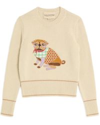 Valentino Garavani - エンブロイダリー セーター - Lyst