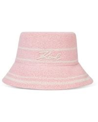 KARL LAGERFELD - Signature Bucket Hat - Lyst