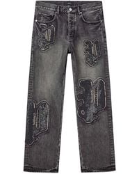 Purple Brand - P011 Sequin-Embellished Logo Jeans - Lyst