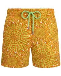 Vilebrequin - Mosaic Urchin Drawstring Swim Shorts - Lyst