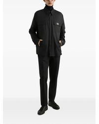 Dolce & Gabbana - Logo-Plaque Long-Sleeve Shirt - Lyst