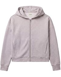 Calvin Klein - Logo-Embroidered Zip-Up Hoodie - Lyst