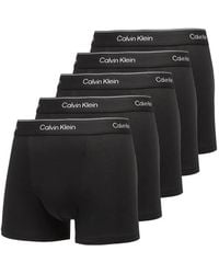 Calvin Klein - Logo-Waistband Relaxed-Fit Trunks (Set Of Five) - Lyst
