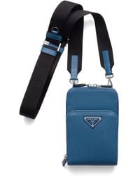Prada - Saffiano Leather Smartphone Case - Lyst