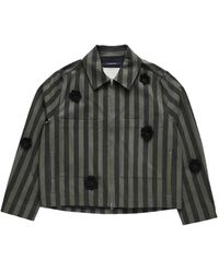Song For The Mute - Daisy Cropped Shirt Jacket - Lyst