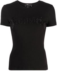 Blumarine - T-shirt en coton à logo imprimé - Lyst