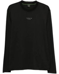 BOSS - X Porsche Logo-Plaque Long-Sleeve Sweatshirt - Lyst