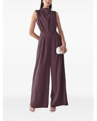BWLDR - Draped Sleeveless Jumpsuit - Lyst