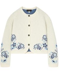 Alanui - Island Roots Paisley-Intarsia Cardigan - Lyst