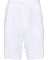 Dolce & Gabbana - Halbhohe Chino-Shorts aus Leinen - Lyst
