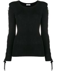 P.A.R.O.S.H. - Laced Sleeves Knitted Top - Lyst