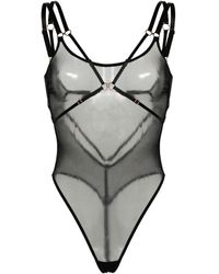 Bordelle - Vero Semi-sheer Bodysuit - Lyst
