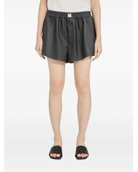 MM6 by Maison Margiela - Faux Leather Shorts - Lyst