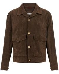 Brunello Cucinelli - Jacke aus Wildleder - Lyst