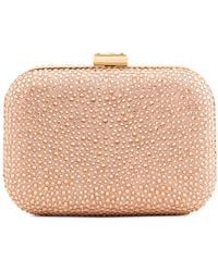 Gemy Maalouf - Crystal-Embellished Crepe Clutch Bag - Lyst