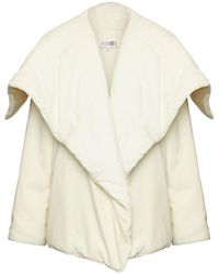 MM6 by Maison Martin Margiela - Gefütterte Jacke Mit Oversized-Kragen - Lyst