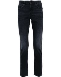 BOSS - Mid-rise Slim-fit Jeans - Lyst