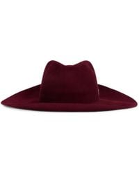 Alberta Ferretti - Wide-Brim Wool Hat - Lyst