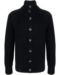 Herno - Button-Up Wool Cardigan - Lyst