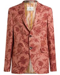 Etro - Blazer À Simple Boutonnage - Lyst