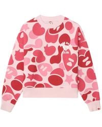 A Bathing Ape - Jersey con motivo de corazón y logo - Lyst