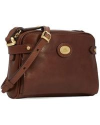 The Bridge - Story Donna Logo-Plaque Leather Shoulder Bag - Lyst
