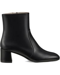 Stuart Weitzman - 70Mm Maeve Zip Square-Toe Ankle-Boots - Lyst