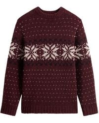 Woolrich - Pullover Aus Fair-Isle-Jacquard - Lyst