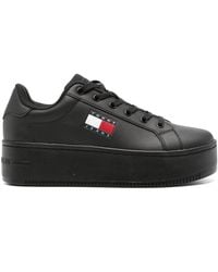 Tommy Hilfiger - Flatform Leather Sneakers - Lyst
