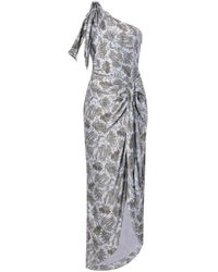 Cinq À Sept - Gretchen Floral-print Asymmetric Dress - Lyst