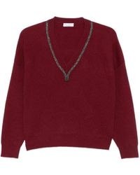 Brunello Cucinelli - Trui Met V-Hals - Lyst