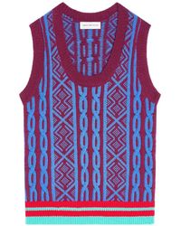 Dries Van Noten - Jacquard Wool Top - Lyst