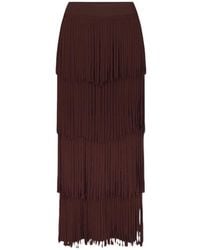 Simon Miller - Za Za Fringe Midi Skirt - Lyst