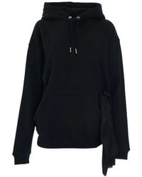 Givenchy - Scarf-Detail Cotton Hoodie - Lyst
