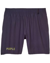 Purple Brand - Badeshorts mit Logo-Print - Lyst