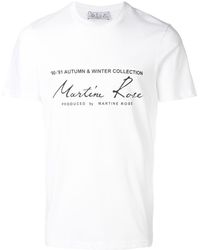 Martine Rose - Printed Logo T-shirt - Lyst
