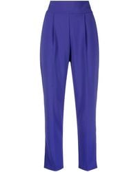 Pinko - Tapered High-waist Trousers - Lyst