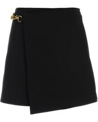 Burberry - Falda corta cruzada - Lyst